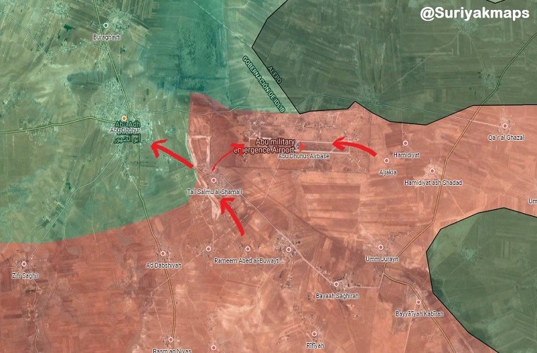 Theo Al Masdar News,  Quân đội Syria đã giành lại quyền kiểm soát căn cứ không quân chiến lược Abu al-Duhur ở tỉnh Idlib từ tay phiến quân HTS sau khi tiến vào trong sân bay quân sự này hôm 20/1. Ảnh: SF.